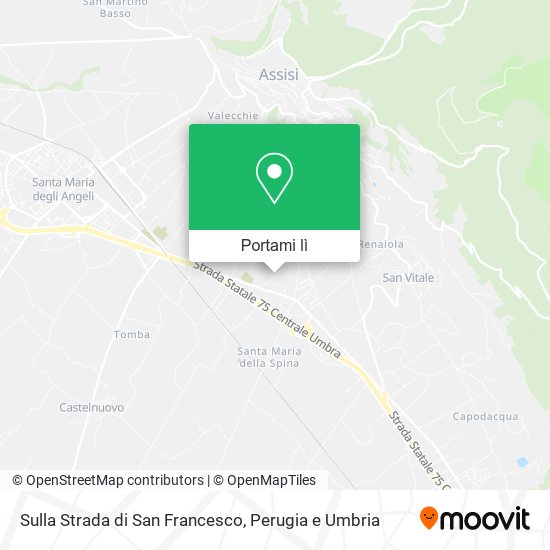 Mappa Sulla Strada di San Francesco