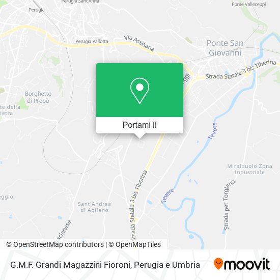 Mappa G.M.F. Grandi Magazzini Fioroni