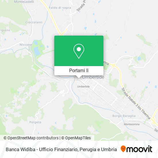 Mappa Banca Widiba - Ufficio Finanziario