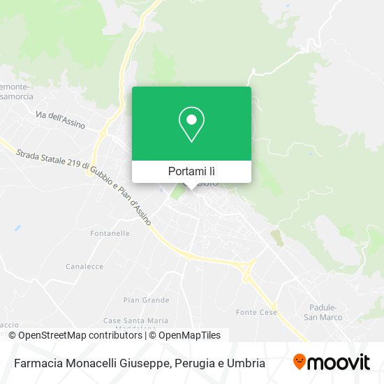 Mappa Farmacia Monacelli Giuseppe