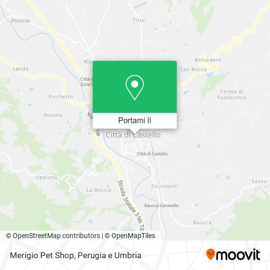 Mappa Merigio Pet Shop