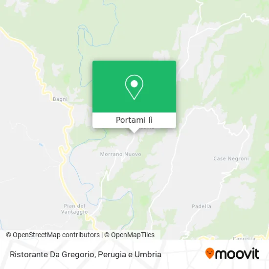 Mappa Ristorante Da Gregorio