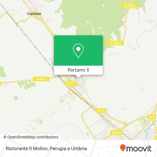 Mappa Ristorante Il Molino