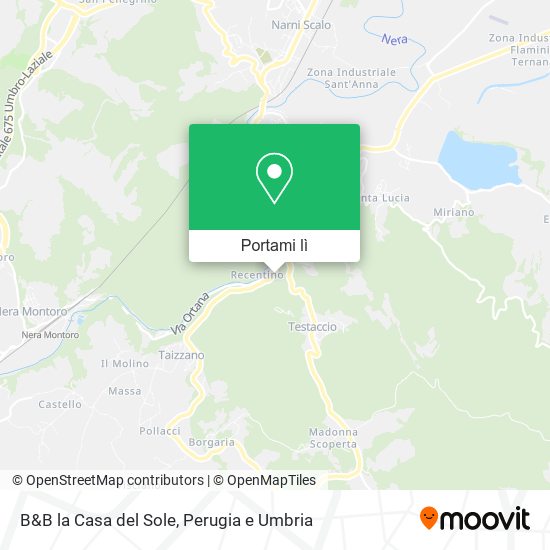 Mappa B&B la Casa del Sole