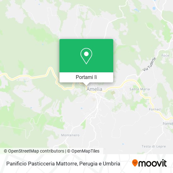 Mappa Panificio Pasticceria Mattorre