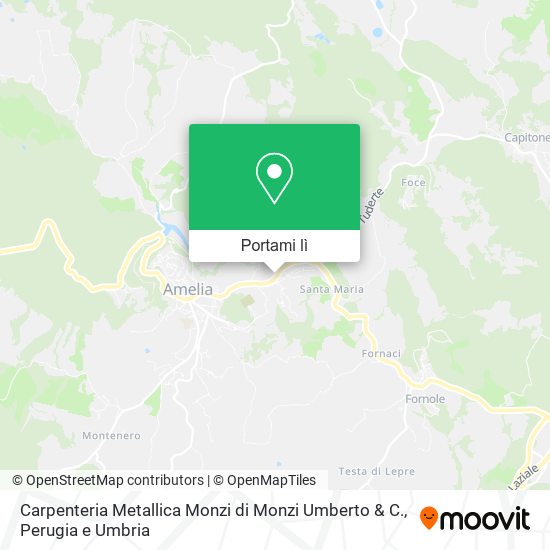 Mappa Carpenteria Metallica Monzi di Monzi Umberto & C.