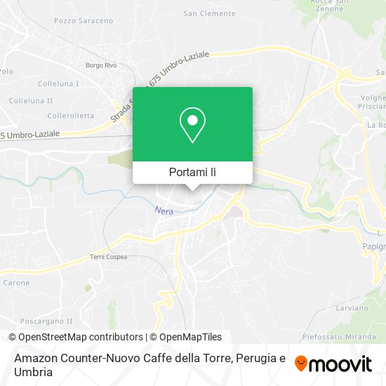 Mappa Amazon Counter-Nuovo Caffe della Torre