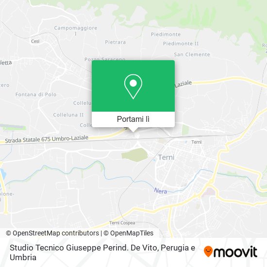Mappa Studio Tecnico Giuseppe Perind. De Vito