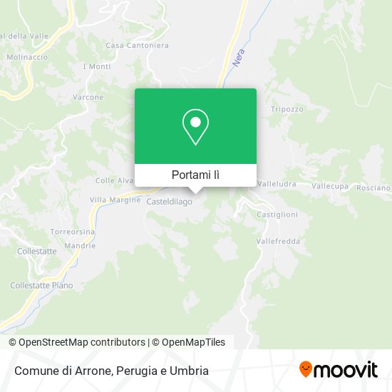 Mappa Comune di Arrone