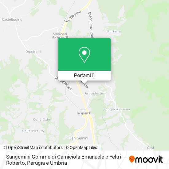 Mappa Sangemini Gomme di Camiciola Emanuele e Feltri Roberto