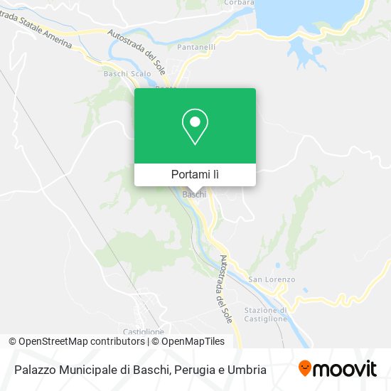 Mappa Palazzo Municipale di Baschi