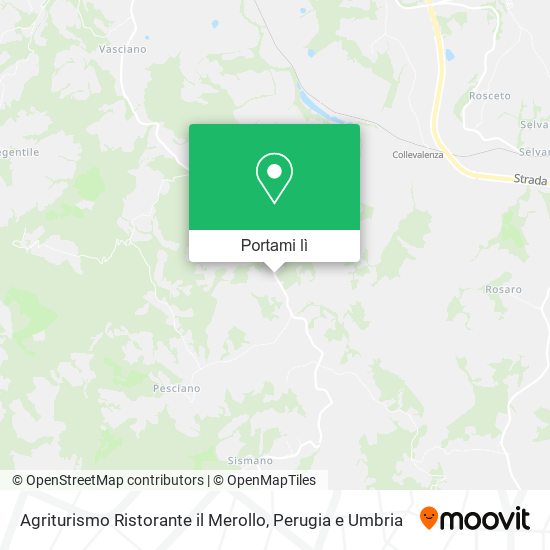 Mappa Agriturismo Ristorante il Merollo