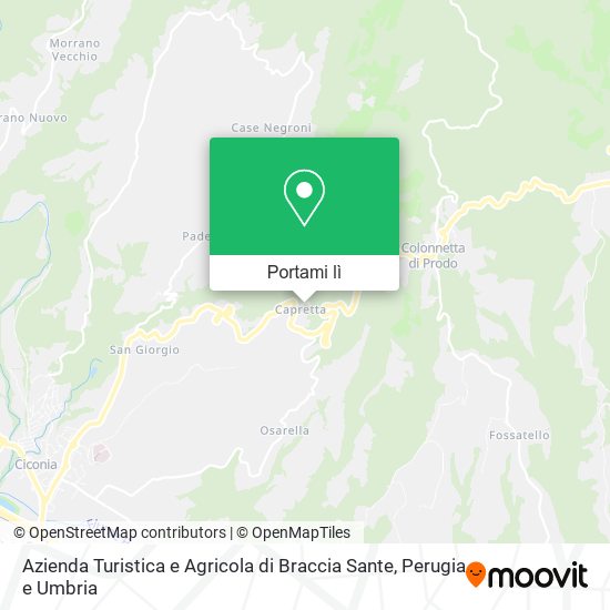 Mappa Azienda Turistica e Agricola di Braccia Sante