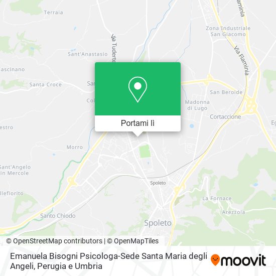 Mappa Emanuela Bisogni Psicologa-Sede Santa Maria degli Angeli