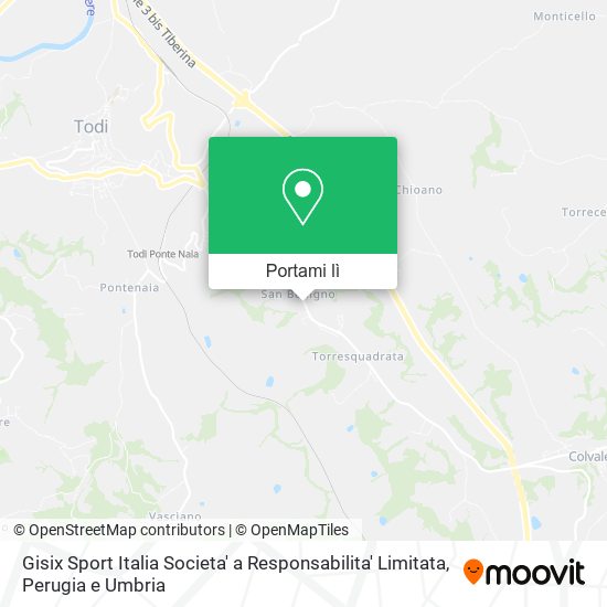Mappa Gisix Sport Italia Societa' a Responsabilita' Limitata