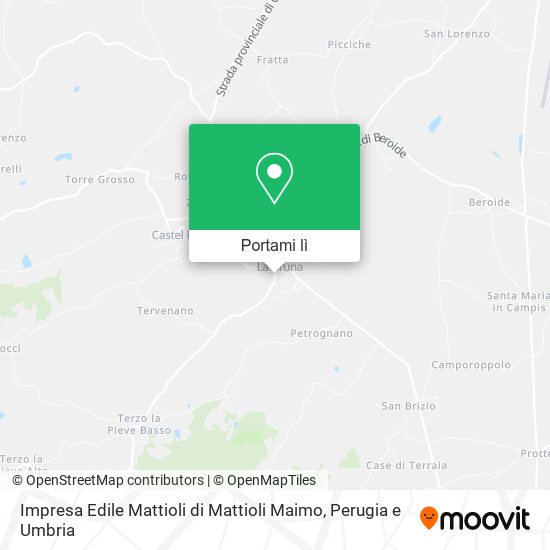 Mappa Impresa Edile Mattioli di Mattioli Maimo