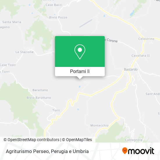 Mappa Agriturismo Perseo