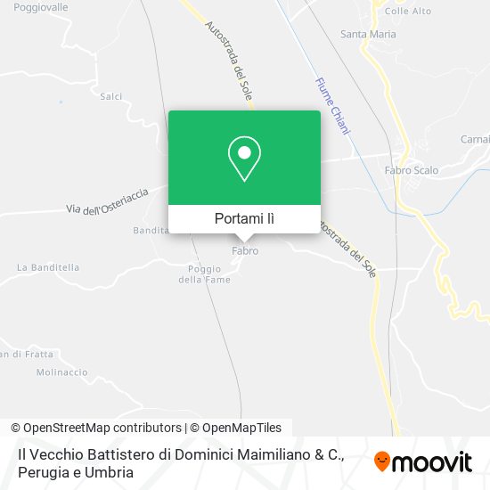 Mappa Il Vecchio Battistero di Dominici Maimiliano & C.