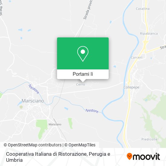 Mappa Cooperativa Italiana di Ristorazione