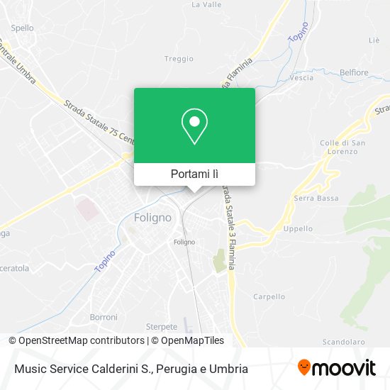Mappa Music Service Calderini S.
