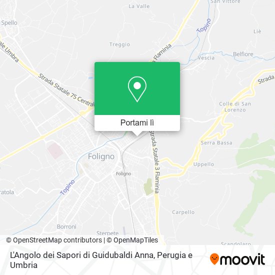 Mappa L'Angolo dei Sapori di Guidubaldi Anna