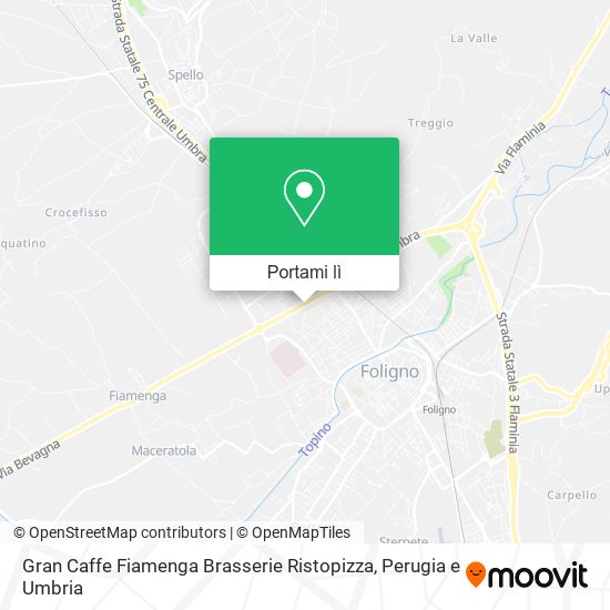 Mappa Gran Caffe Fiamenga Brasserie Ristopizza