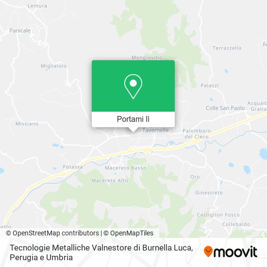 Mappa Tecnologie Metalliche Valnestore di Burnella Luca