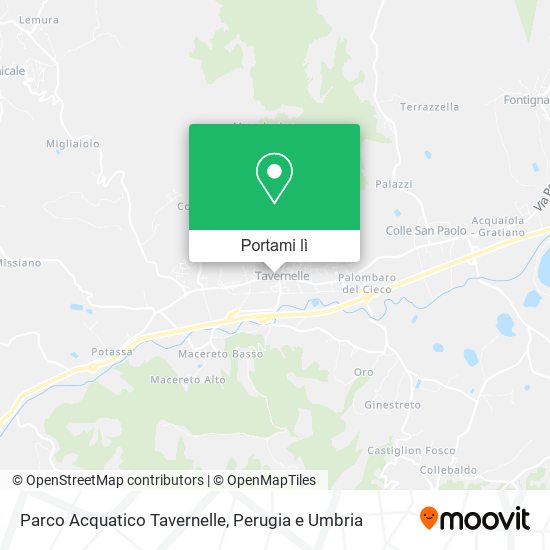 Mappa Parco Acquatico Tavernelle