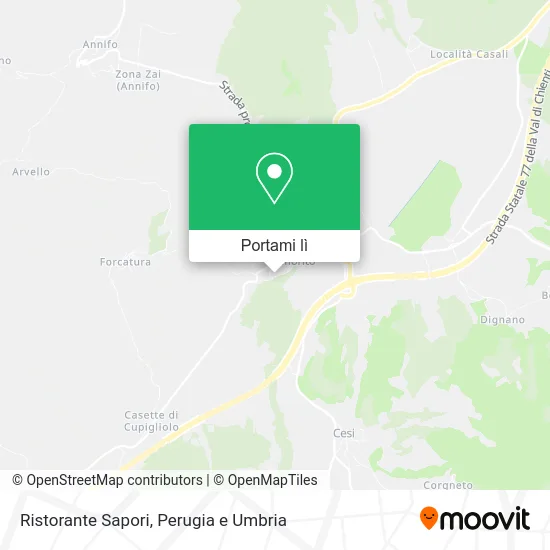 Mappa Ristorante Sapori