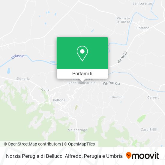 Mappa Norzia Perugia di Bellucci Alfredo