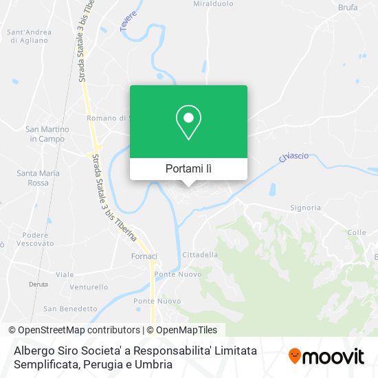 Mappa Albergo Siro Societa' a Responsabilita' Limitata Semplificata