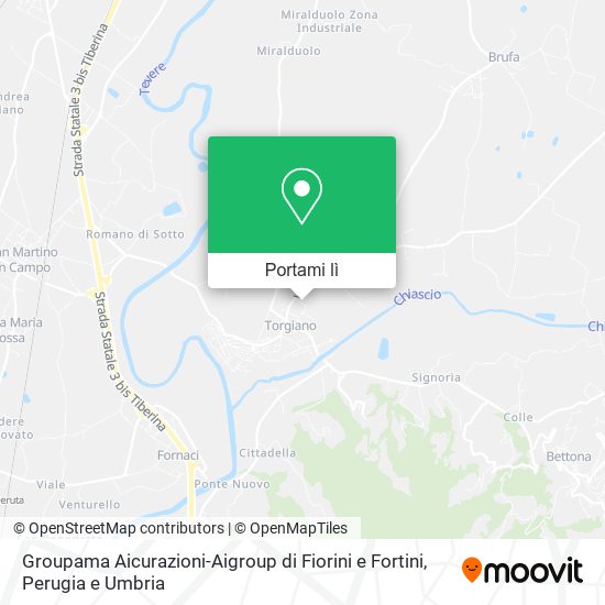 Mappa Groupama Aicurazioni-Aigroup di Fiorini e Fortini