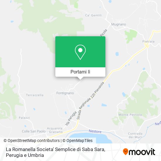 Mappa La Romanella Societa' Semplice di Saba Sara