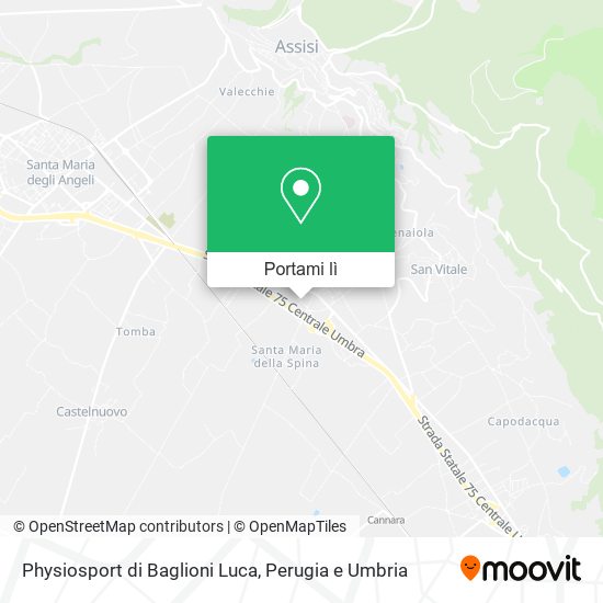Mappa Physiosport di Baglioni Luca