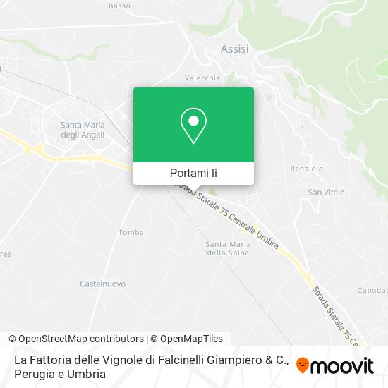 Mappa La Fattoria delle Vignole di Falcinelli Giampiero & C.