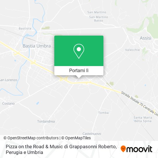 Mappa Pizza on the Road & Music di Grappasonni Roberto