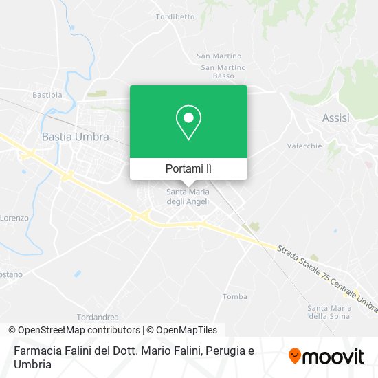 Mappa Farmacia Falini del Dott. Mario Falini