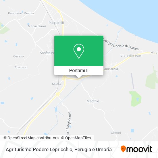 Mappa Agriturismo Podere Lepricchio