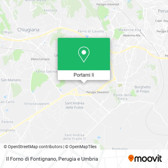 Mappa Il Forno di Fontignano