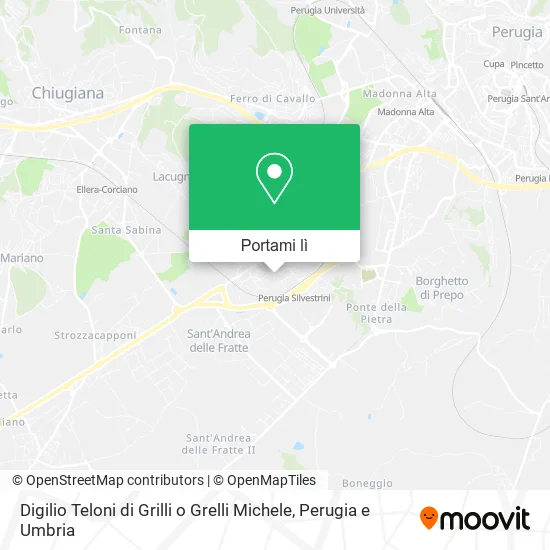 Mappa Digilio Teloni di Grilli o Grelli Michele