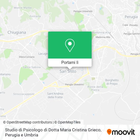 Mappa Studio di Psicologo di Dotta Maria Cristina Grieco