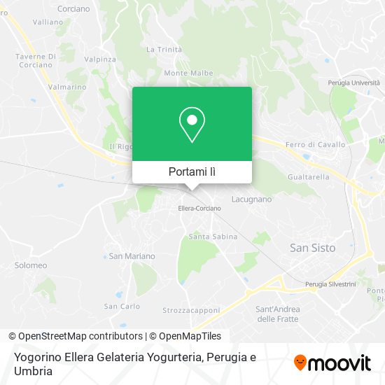 Mappa Yogorino Ellera Gelateria Yogurteria