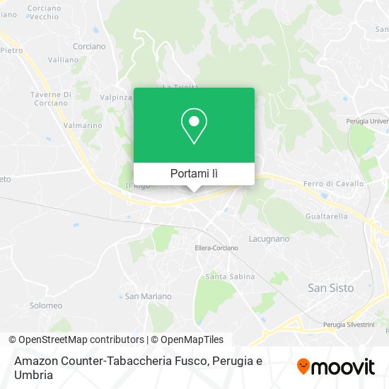 Mappa Amazon Counter-Tabaccheria Fusco