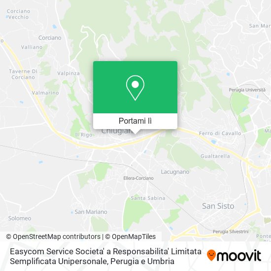 Mappa Easycom Service Societa' a Responsabilita' Limitata Semplificata Unipersonale