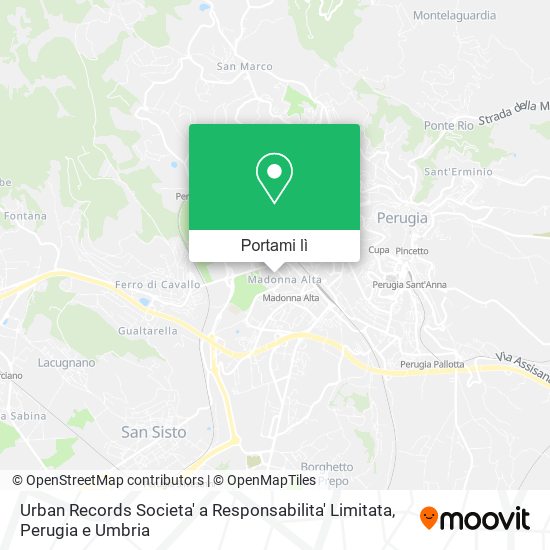 Mappa Urban Records Societa' a Responsabilita' Limitata