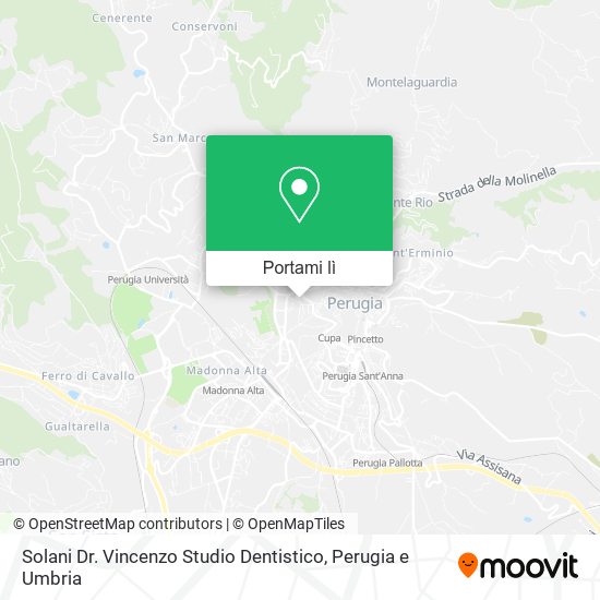Mappa Solani Dr. Vincenzo Studio Dentistico