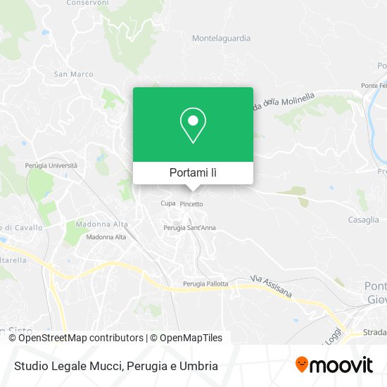 Mappa Studio Legale Mucci