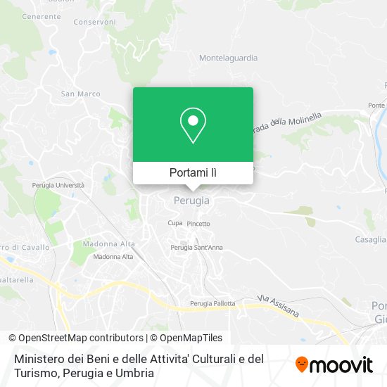 Mappa Ministero dei Beni e delle Attivita' Culturali e del Turismo