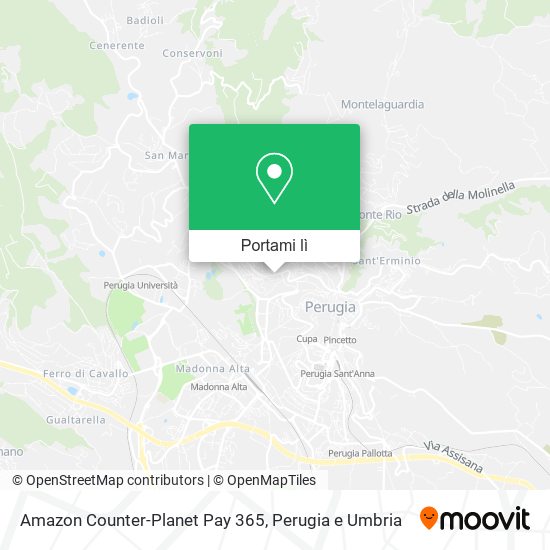 Mappa Amazon Counter-Planet Pay 365