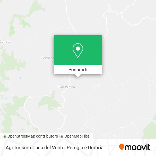 Mappa Agriturismo Casa del Vento